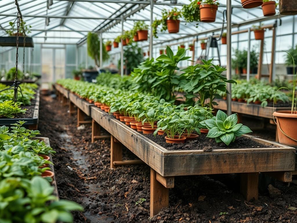 Greenhouse Bench Soil Tips