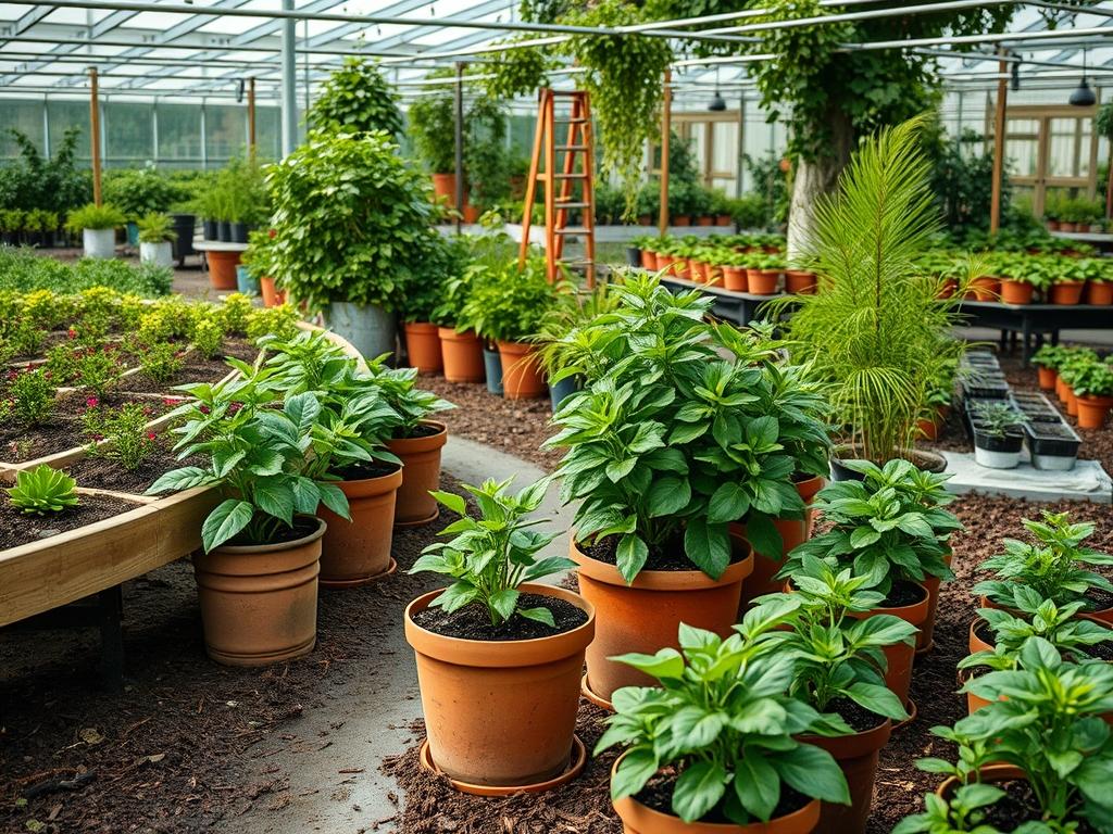 Mulching Potted Plants